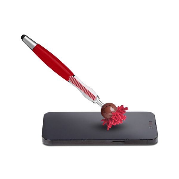 MopToppers Multicultural Screen Cleaner with Stylus Pen- Dark Skin