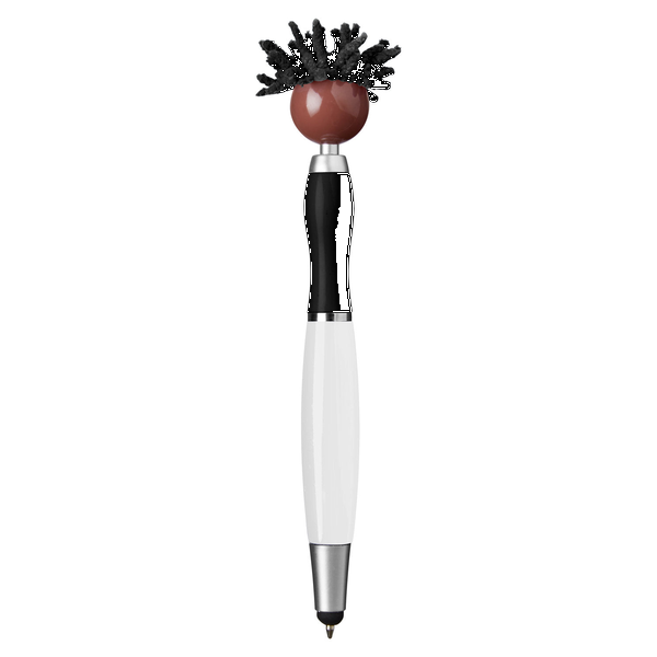 MopToppers Multicultural Screen Cleaner with Stylus Pen- Dark Skin