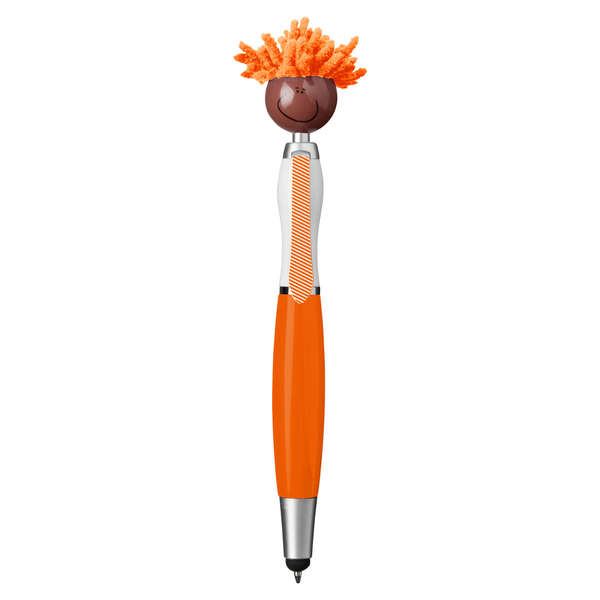 MopToppers Multicultural Screen Cleaner with Stylus Pen- Dark Skin