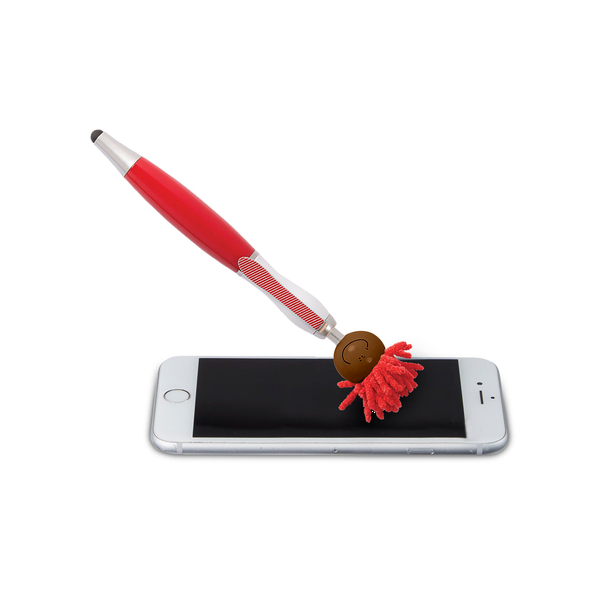 MopToppers Multicultural Screen Cleaner with Stylus Pen- Dark Skin