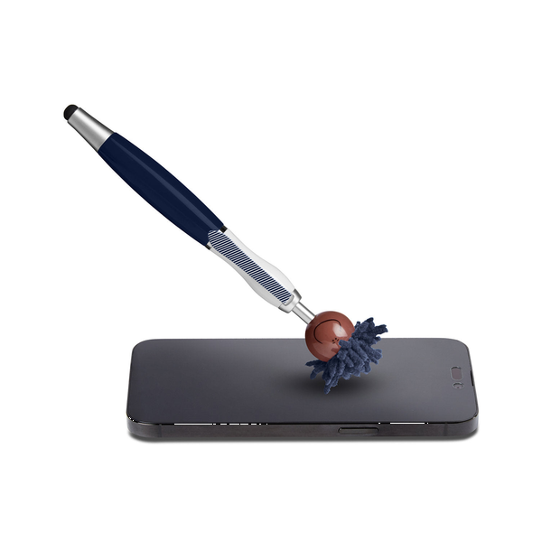 MopToppers Multicultural Screen Cleaner with Stylus Pen- Dark Skin