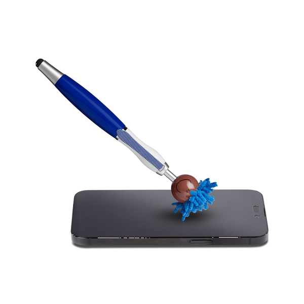 MopToppers Multicultural Screen Cleaner with Stylus Pen- Dark Skin