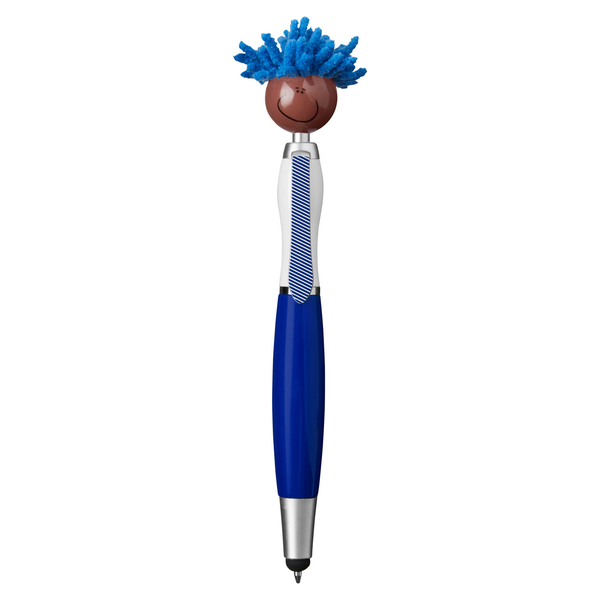 MopToppers Multicultural Screen Cleaner with Stylus Pen- Dark Skin