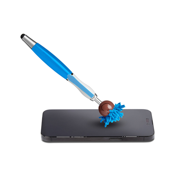 MopToppers Multicultural Screen Cleaner with Stylus Pen- Dark Skin