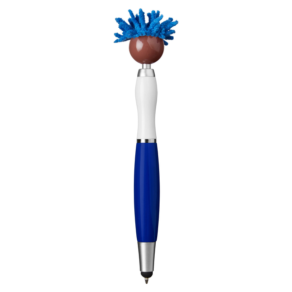 MopToppers Multicultural Screen Cleaner with Stylus Pen- Dark Skin
