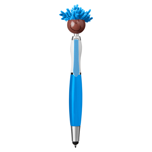 MopToppers Multicultural Screen Cleaner with Stylus Pen- Dark Skin