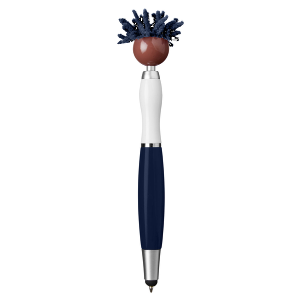 MopToppers Multicultural Screen Cleaner with Stylus Pen- Dark Skin