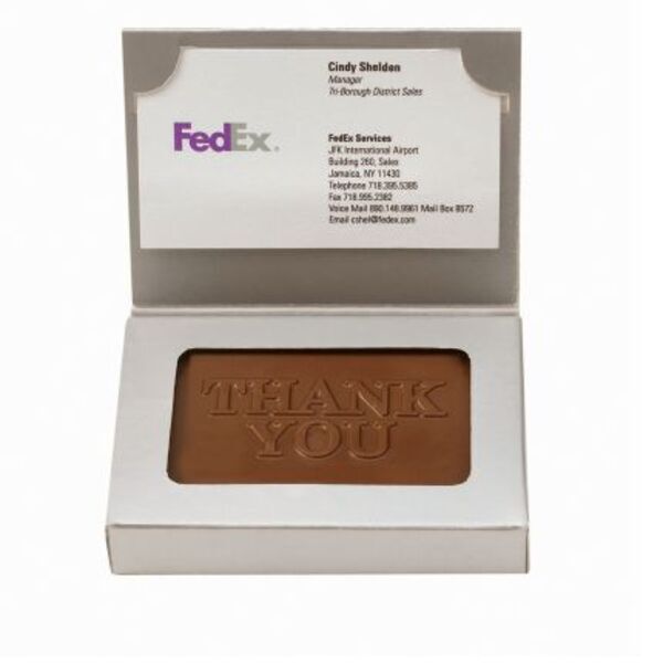 Molded Chocolate in Business Card Gift Box