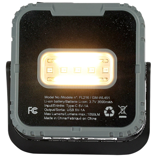 Rechargeable 10W COB/LED Trio Ready Worklight