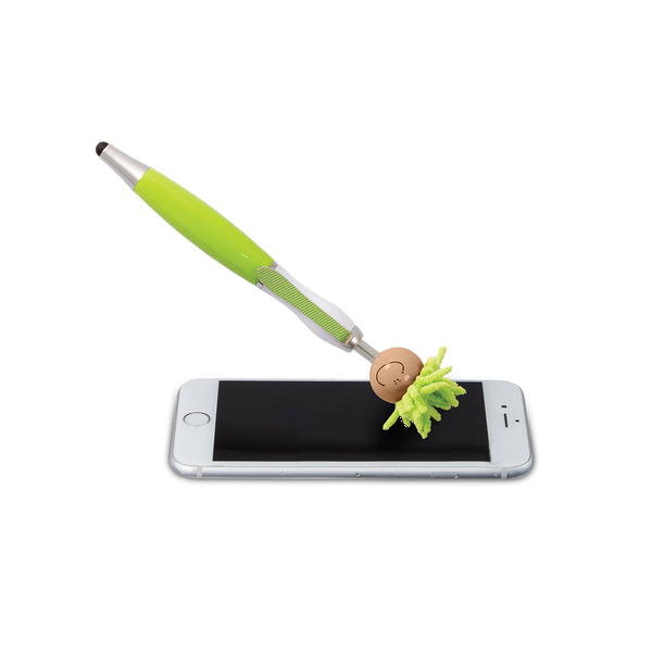 MopToppers Multicultural Screen Cleaner with Stylus Pen- Light Skin