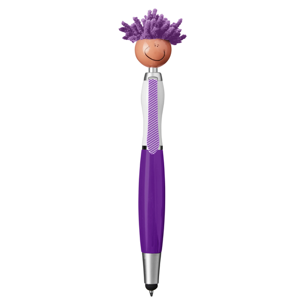 MopToppers Multicultural Screen Cleaner with Stylus Pen- Light Skin