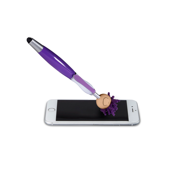 MopToppers Multicultural Screen Cleaner with Stylus Pen- Light Skin