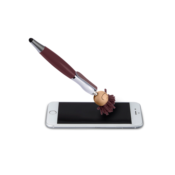 MopToppers Multicultural Screen Cleaner with Stylus Pen- Light Skin
