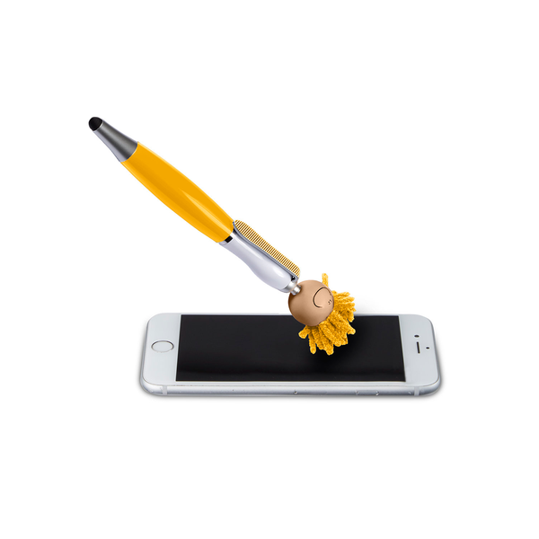 MopToppers Multicultural Screen Cleaner with Stylus Pen- Light Skin