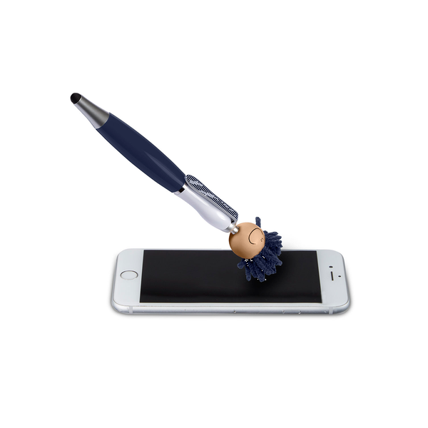 MopToppers Multicultural Screen Cleaner with Stylus Pen- Light Skin