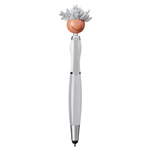 MopToppers Multicultural Screen Cleaner with Stylus Pen- Light Skin