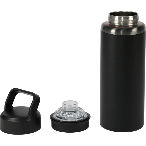 Urban Peak® Dual Top Black Chrome Water Bottle, 28oz.