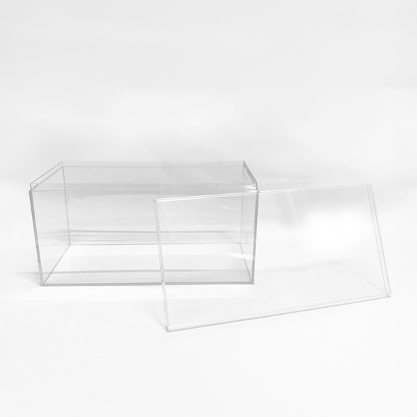 Clear Plastic Box, 8" x 4"