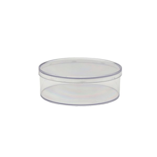 Clear Plastic Round, 4-3/10" x 1-3/8"