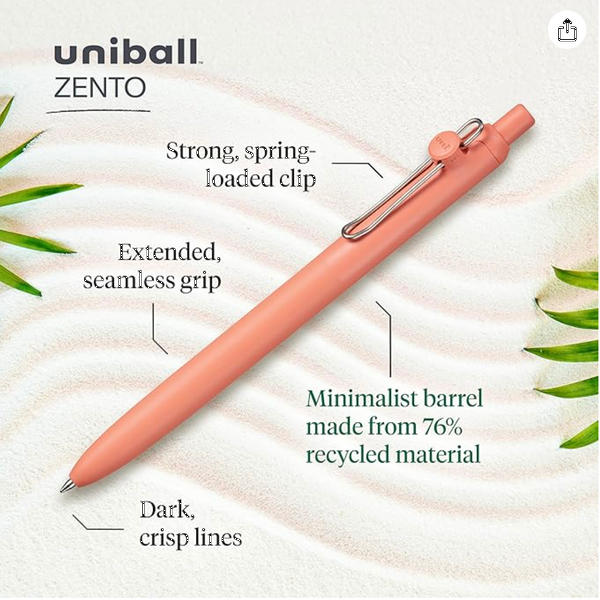uni-ball® Zento Gel Boho Retractable Pen