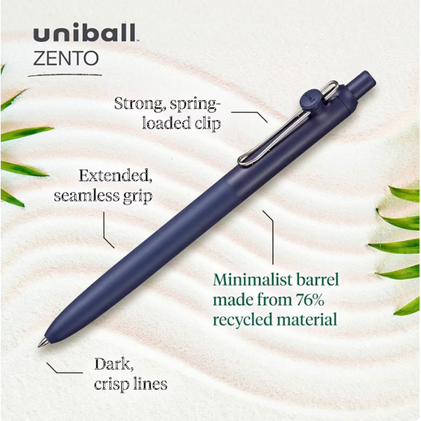 uni-ball® Zento Gel Muted Retractable Pen