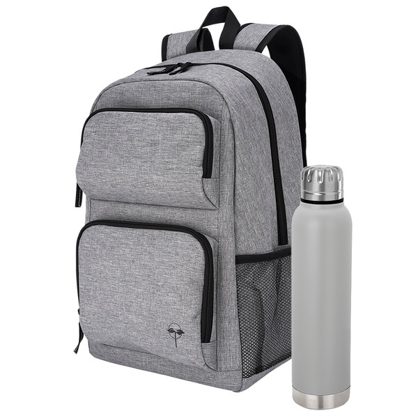 EarthTrendz™ Eco-Friendly Jet Setter Backpack & Bottle Kit