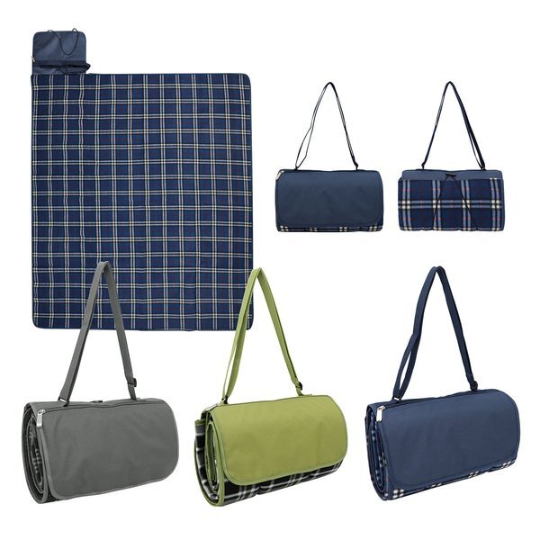 Premium Barrel Fleece Picnic Blanket, 60" x 52-1/2"