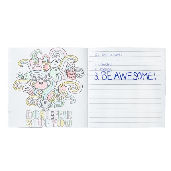 Inspirational Adult Coloring Book & 8-Color Pencil Set