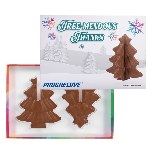 Milk Chocolate 3D Puzzle Tree