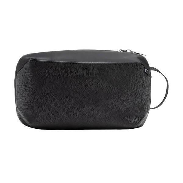 Brookstone® Compact Toiletry Kit Vegan Leather Travel Bag