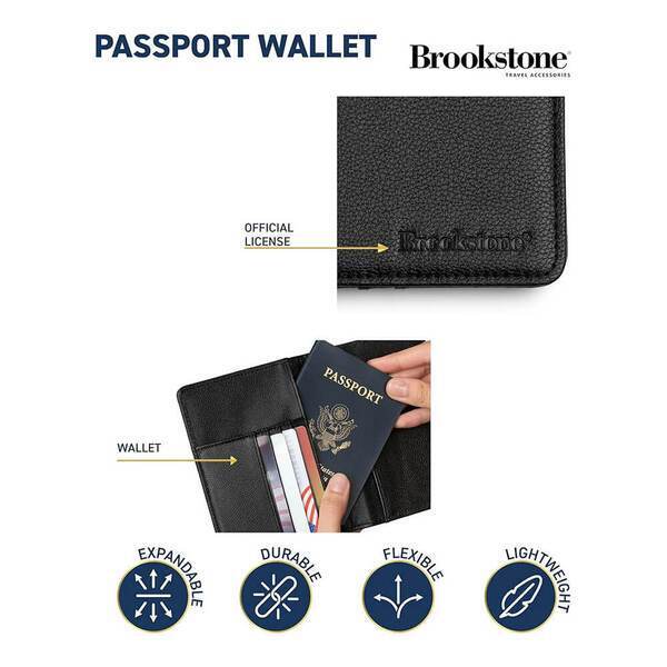 Brookstone® RFID Passport Wallet