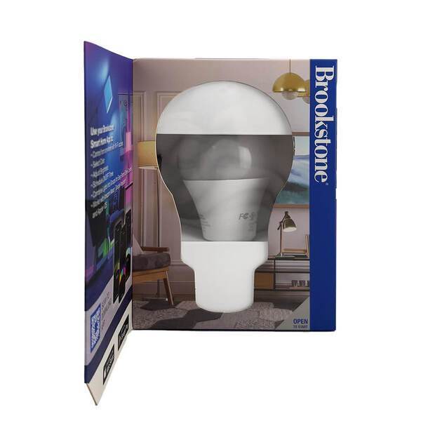 Brookstone® Smart A19 WiFi RGB Bulb w/ Tunable White