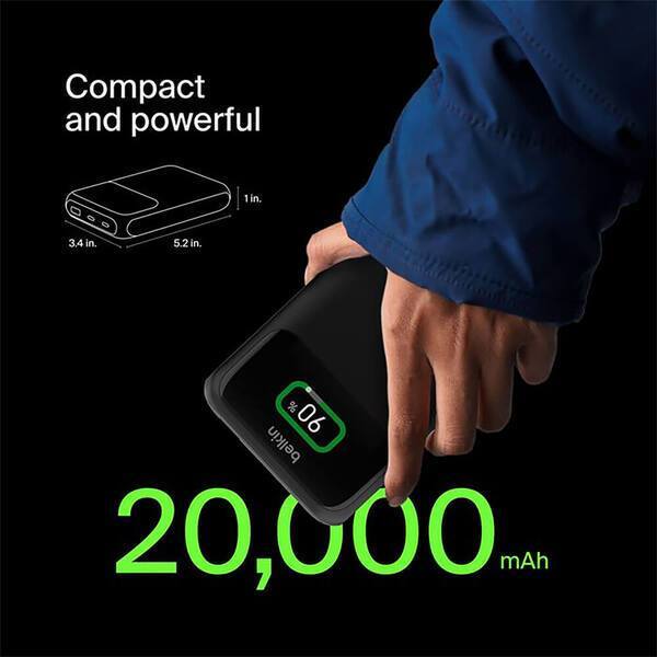 Belkin® 3-Port Laptop Power Bank, 20000mAh