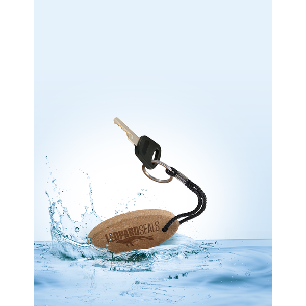 Buoy Oval Cork Keychain