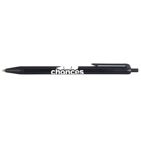 USA Made Value Click Black Trim Solids Retractable Pen