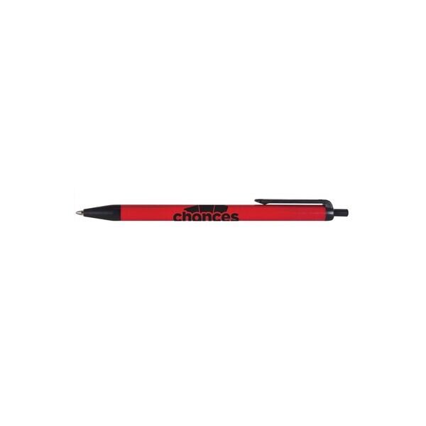 USA Made Value Click Black Trim Solids Retractable Pen