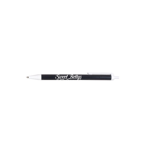 USA Made Value Click White Trim Solids Retractable Pen