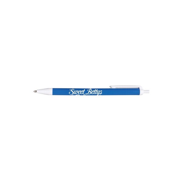 USA Made Value Click White Trim Solids Retractable Pen