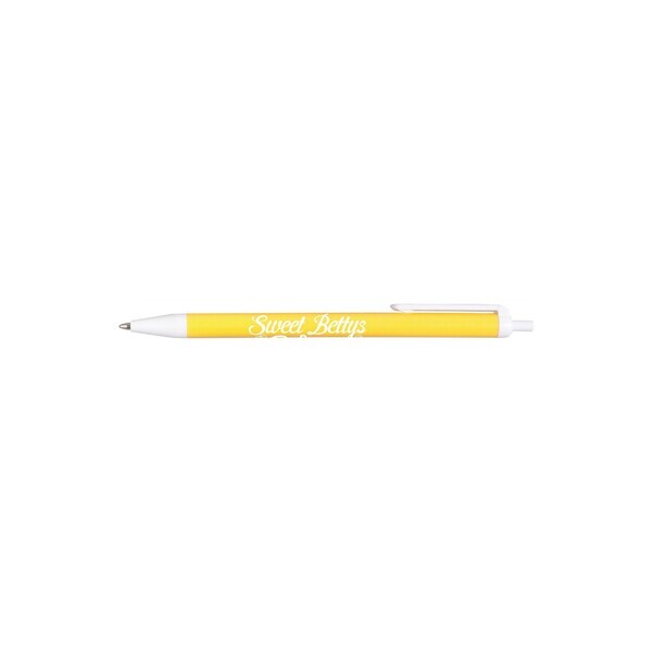 USA Made Value Click White Trim Solids Retractable Pen