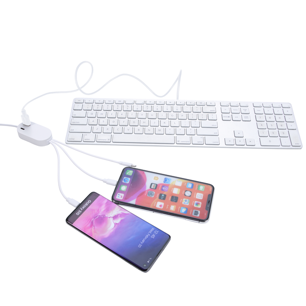 DualLink Charging Cable 2A with USB Hub