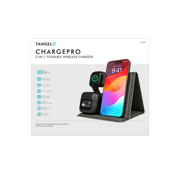 TANGELO ChargePro 3-in-1 Foldable Wireless Charger