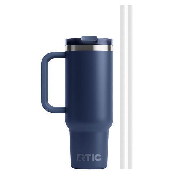 RTIC® Road Trip Ceramic Lined Tumbler w/ Straw, 40oz.