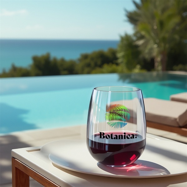 Symglass® Durable Resin Clear Stemless Wine Glass, 12oz.