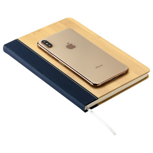 Anji Faux Bamboo Hard Cover Journal, 5-3/4" x 8-1/4"