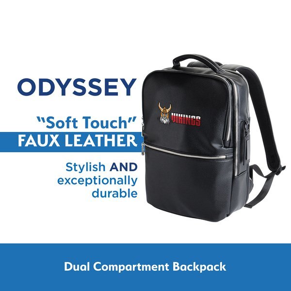 AeroLOFT™ Odyssey PU Leather Dual Compartment Backpack