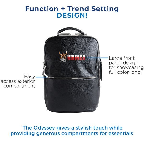 AeroLOFT™ Odyssey PU Leather Dual Compartment Backpack