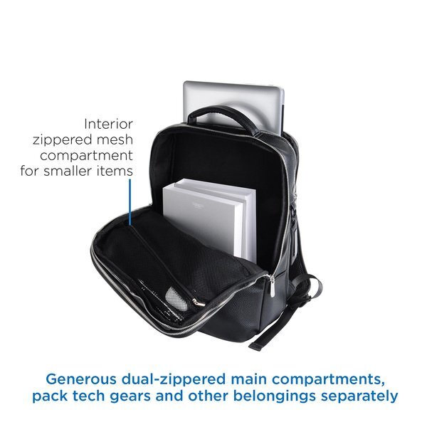 AeroLOFT™ Odyssey PU Leather Dual Compartment Backpack