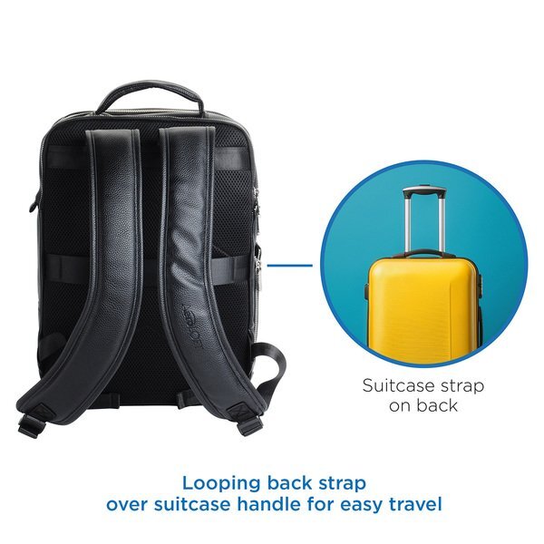 AeroLOFT™ Odyssey PU Leather Dual Compartment Backpack