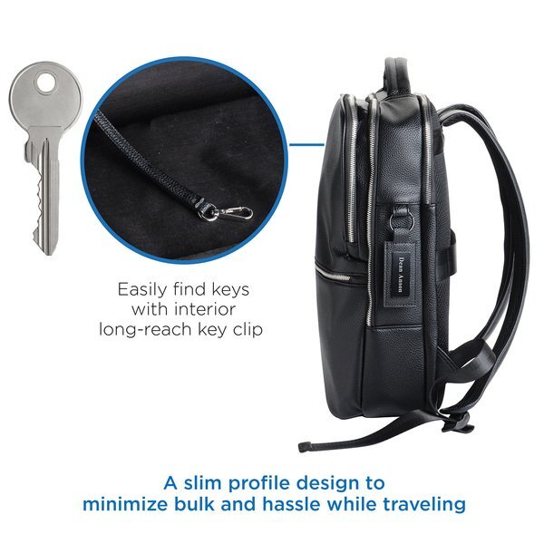 AeroLOFT™ Odyssey PU Leather Dual Compartment Backpack