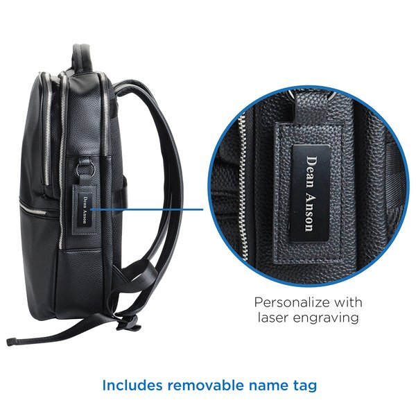 AeroLOFT™ Odyssey PU Leather Dual Compartment Backpack